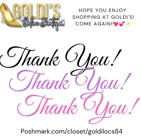 💞Thank You for shopping with ✨Goldi's Online Boutique!💖💕✨ - Picture 15 of 15